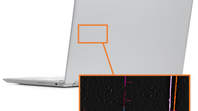 laptop case surface inspection