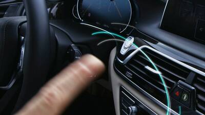 automotive 3D sensing gesture control Sony