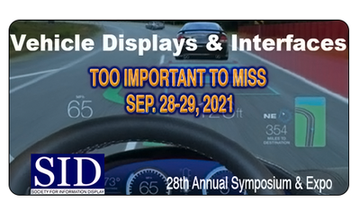 Vehicle Displays and Interfaces 2021