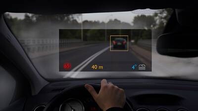 Head-up-display automotive example