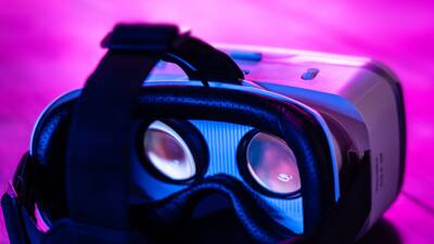 VR headset closeup