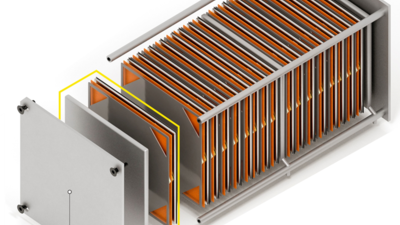 Hydrogen fuel cell diagram