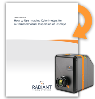 Whitepaper: How to Use Imaging Colorimeters for Automated Visual Inspection of Displays