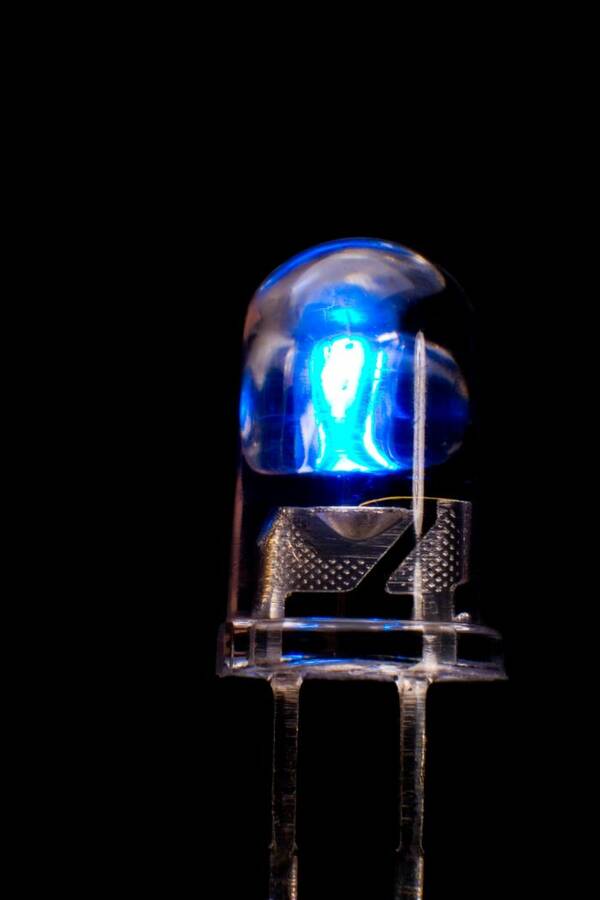 Blue LED light bulbs used to change Behaviour