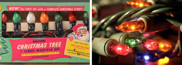 vintage christmas tree lights