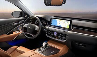 KIA instrument panel and infotainment display KIA instrument panel and infotainment display