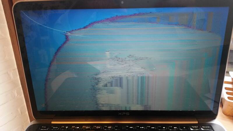 laptop screen_heat damage