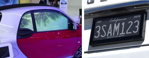 Exterior vehicle displays_smart glass and e-paper
