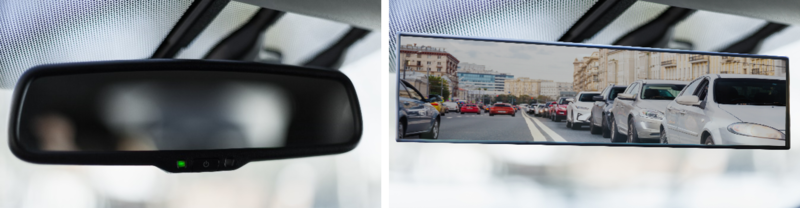 rear-view mirror vs cms display
