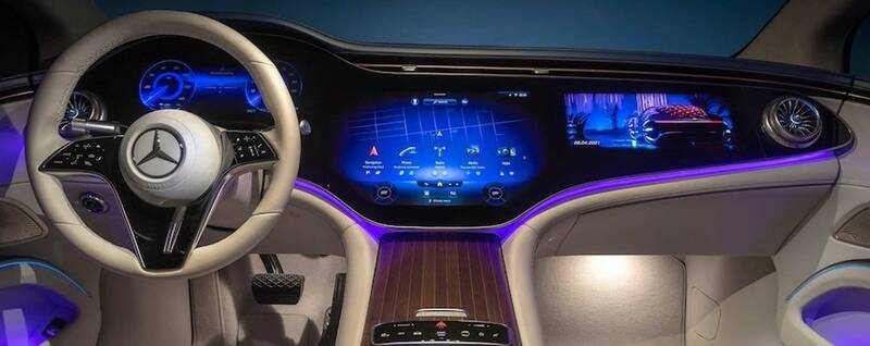 Mercedes-Benz EQS 2022 hyperscreen