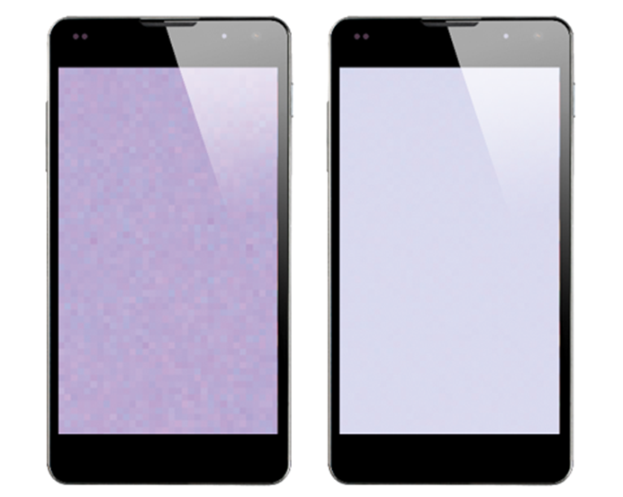 OLED smartphone demura