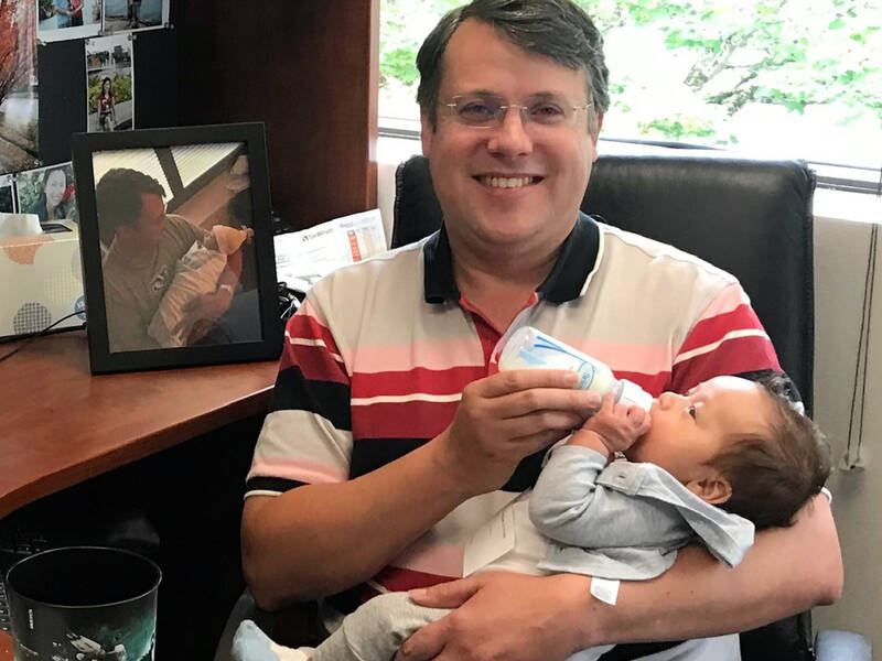 2018 Eric Eisenberg, Optics Development Manager, and Son Odin 2018 Eric Eisenberg, Optics Development Manager, and Son Odin