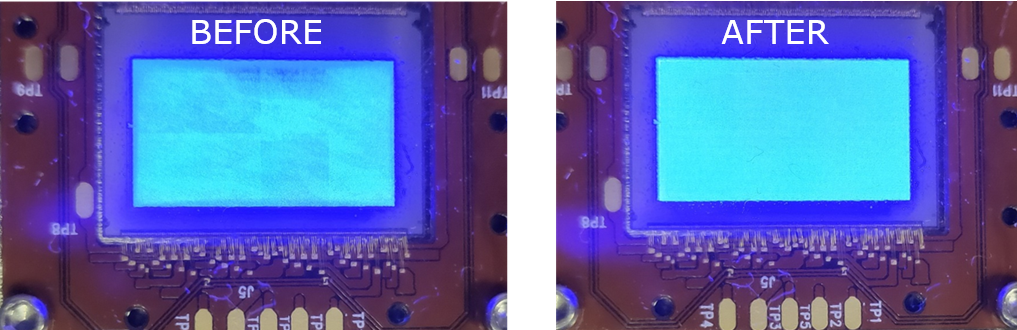 microled demura_before and after microled demura_before and after